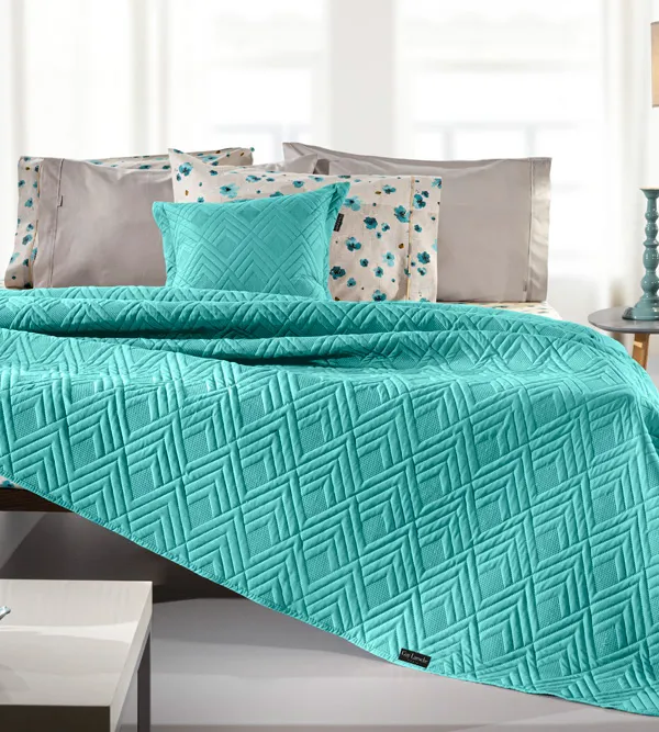 Προϊόν Σετ 2τμχ Κουβερλί Curves Petrol  Εικόνα