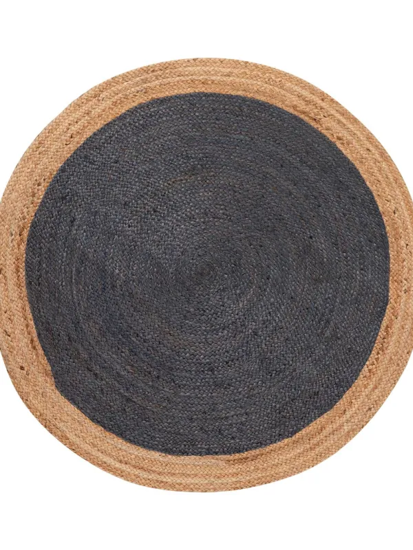 Χαλί γιούτα 1748 (120cm) natural/dark grey