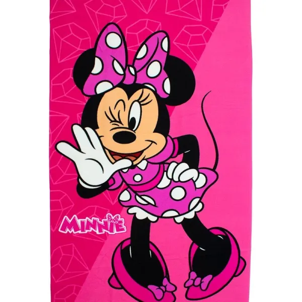 Πετσέτα Θαλάσσης Quick Dry Disney Home Minnie 269 70X140 Fuchsia-Pink 100% Microfiber