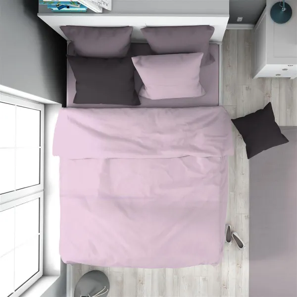 Παπλωματοθήκη Solid 506 160X240 Light Purple 100% Cotton