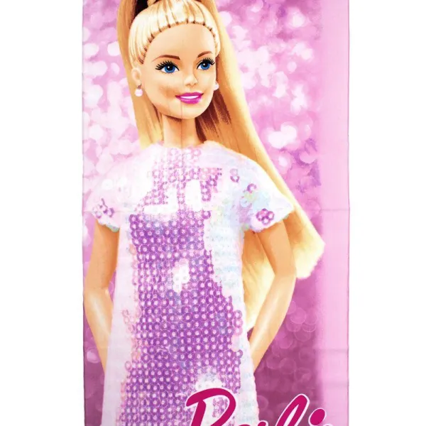 Πετσέτα Θαλάσσης Quick Dry Mattel Barbie 85 70X140 Pink 100% Microfiber