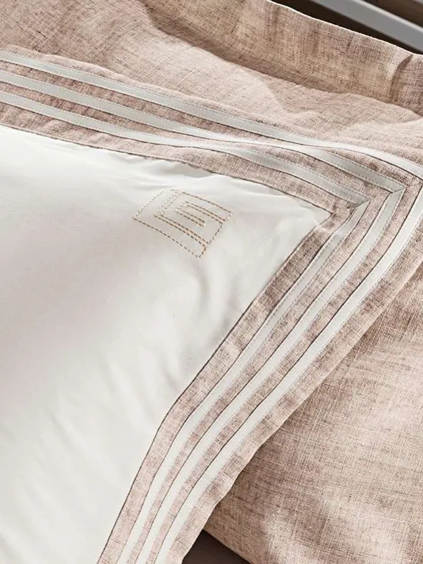 Προϊόν Μαξιλαροθήκες Oxford Linen Old Pink  Εικόνα