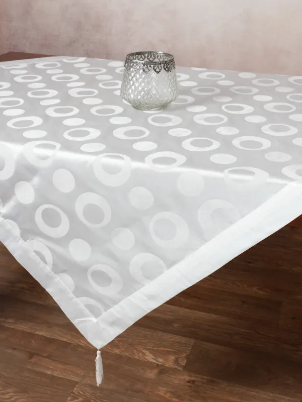 Σατέν καρέ 082 (85cm x 85cm) λευκό