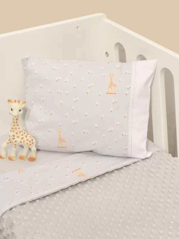 Κουβέρτα Λίκνου Διπλής Όψης Minky Design 505 Sophie La Girafe