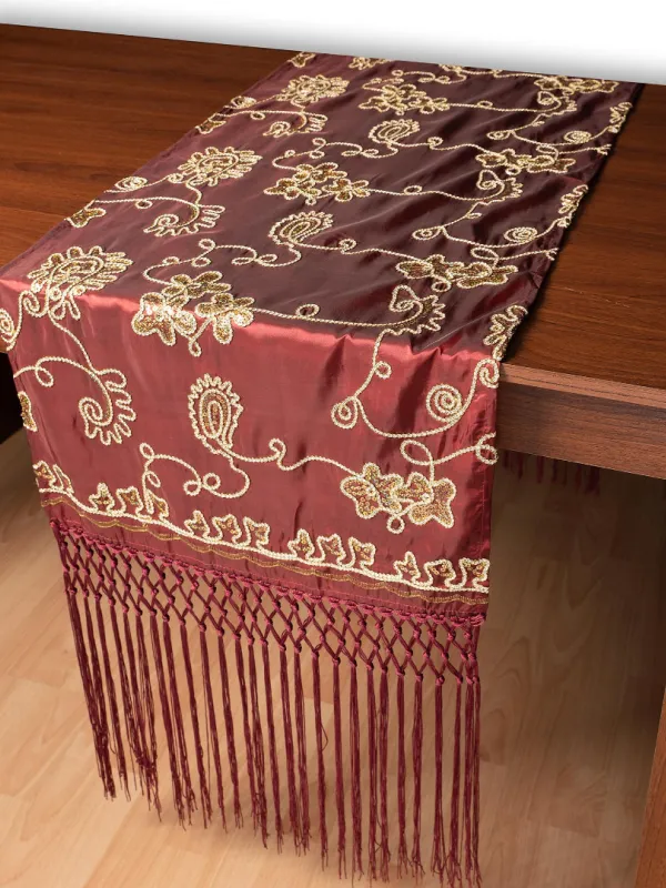 Σατέν τραβέρσα 7710 (50cm x 210cm) μπορντώ  