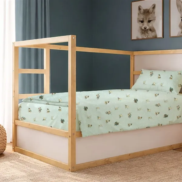 Σεντόνια Εμπριμέ Σετ 2 τεμ kids Bear's Playtime 593 160X240 Mint 100% Cotton