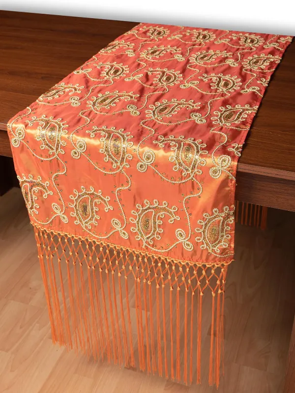 Σατέν τραβέρσα 1028 (50cm x 210cm) πορτοκαλί  