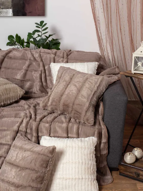 Προϊόν ΜΑΞΙΛΑΡΟΘΗΚΗ  stripe (65cm x 65cm) καφέ Εικόνα