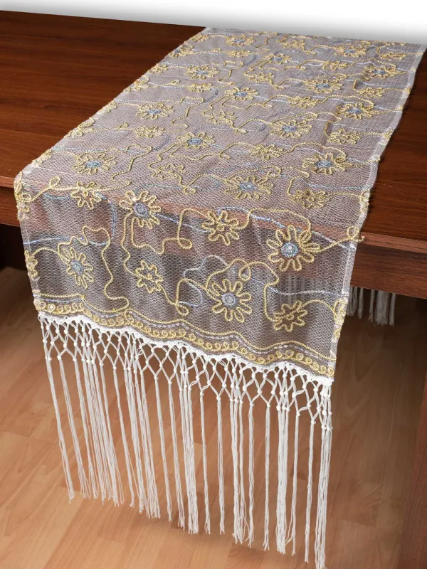 Τούλινη καρέ τραβέρσα 7180 (50cm x 200cm) λευκό 