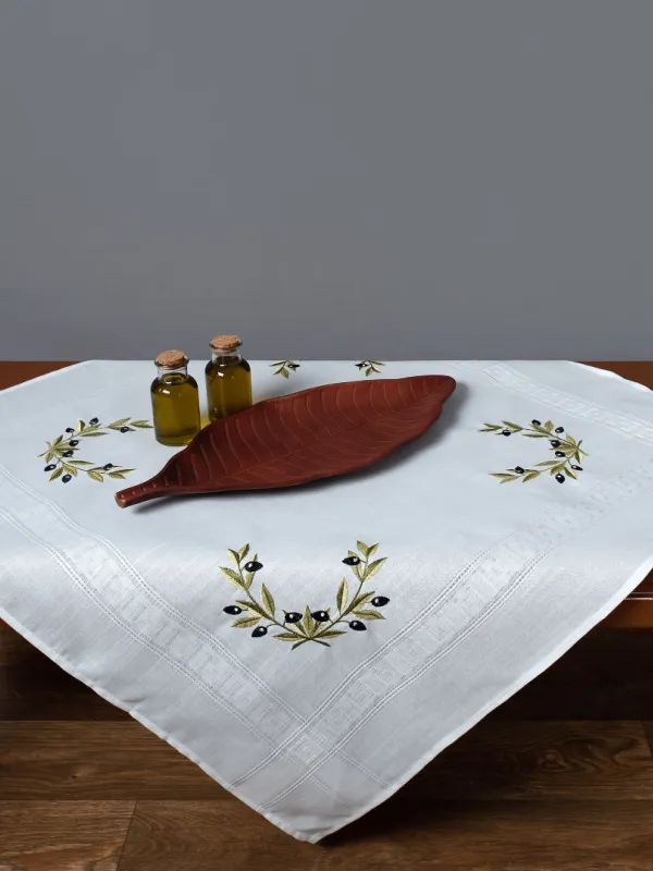 Τραπεζοκαρέ 3854 (135cm x 135cm) λευκό