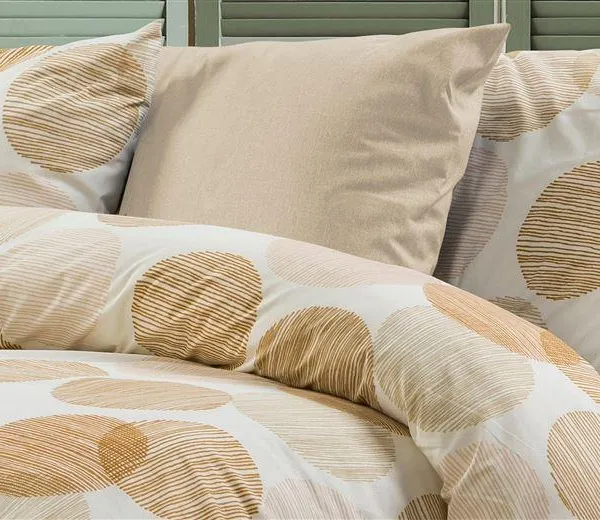 Μαξιλαροθήκη Εμπριμέ Κοραλία 465 50X70 Beige 70/30 Cott/Pol