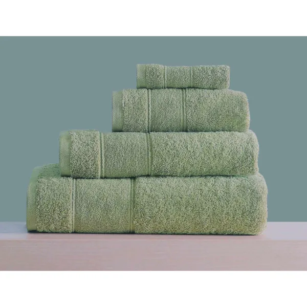 ΣΕΤ ΠΕΤΣΕΤΕΣ LILLIE No6 XAKI  4 TEM(80X150,50X90,30X50,30X30)green 100% Cotton 500gsm