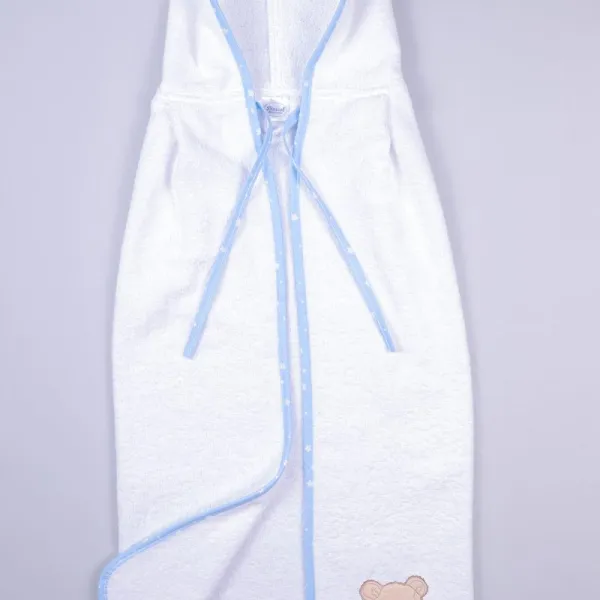 Προϊόν ΚΑΠΑ bebe SLEEPING BEARS CUB 11 75X85 ΛΕΥΚΟ/ΣΙΕΛ Cotton 100% Εικόνα