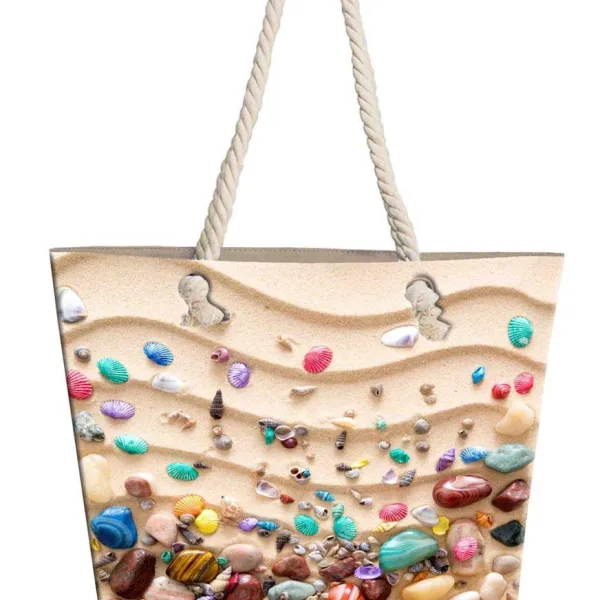 Τσάντα Θαλάσσης Pebbles 15 40X45 Digital Print 100% Polyester