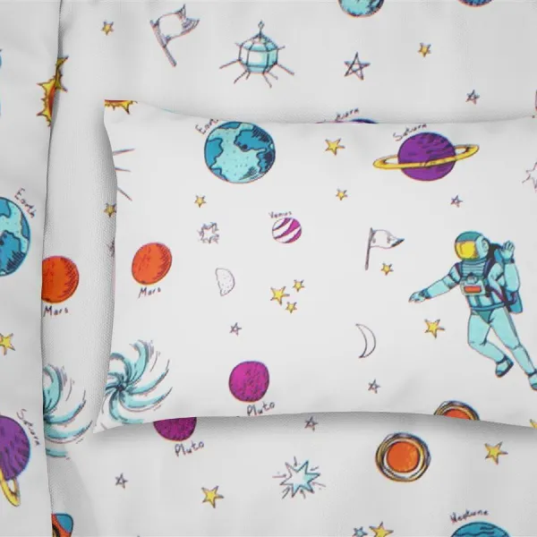 ΜΑΞΙΛΑΡΟΘΗΚΗ ΕΜΠΡΙΜΕ kids Space 188 50X70 White Cotton 100%
