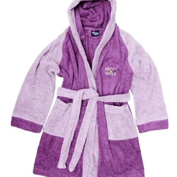 ΜΠΟΥΡΝΟΥΖΙ HAPPY SMILE kids Cotton 100% Dark Lila
