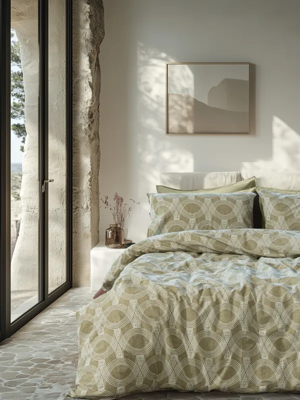 LINO Ζεύγος Μαξιλαροθήκες (52x75) Loomo Olive