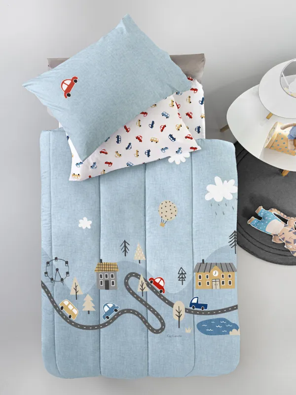 Προϊόν Κουβερλί Roadtrip Sky Suede Εικόνα