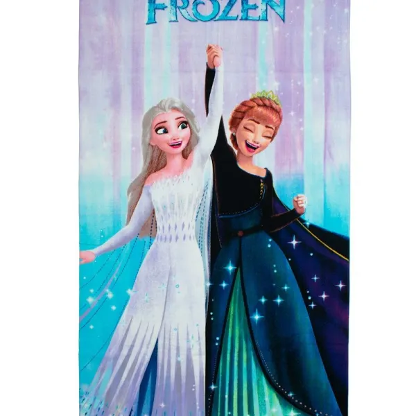 Πετσέτα Θαλάσσης Quick Dry Disney Home Frozen 183 70X140 Lilac-Ice Blue 100% Microfiber