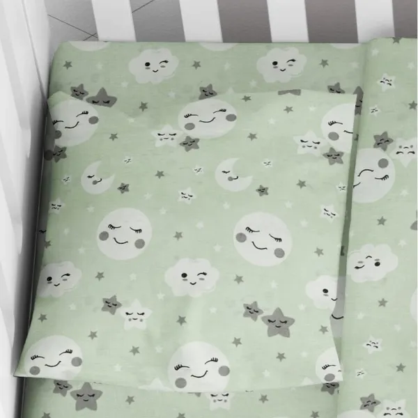 ΜΑΞΙΛΑΡΟΘΗΚΗ ΕΜΠΡΙΜΕ bebe Smile 80 35X45 Green Cotton 100%
