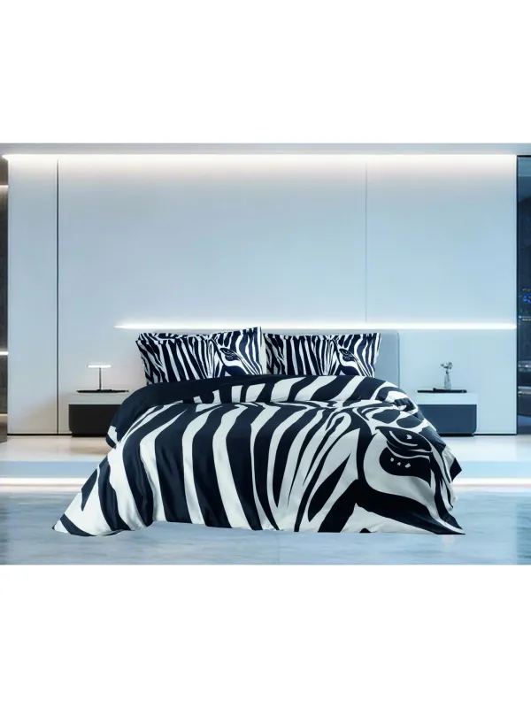 ΠΑΠΛΩΜΑ  Υ/Δ ZEBRA 220X240 CM  100% COTTON SATIN 210TC