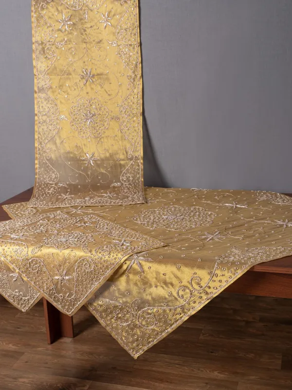 Τραπεζοκαρέ (125cm x 125cm) Ερατώ Χρυσό