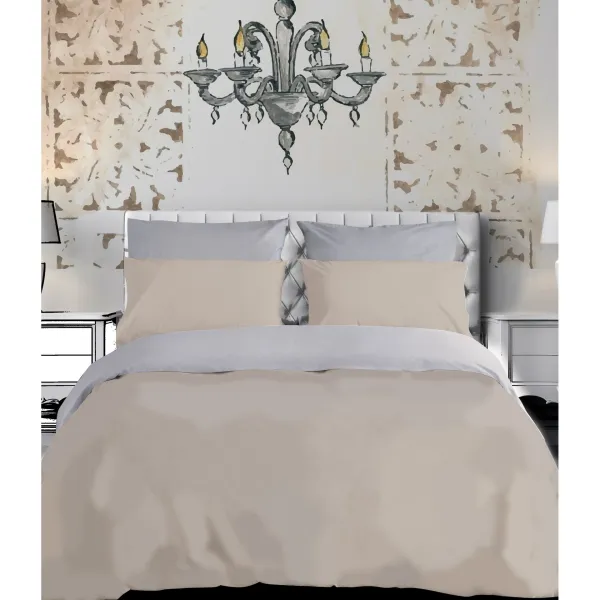 ΣΕΝΤONI 240X270 ΧΛ NOTE1 BEIGE 144TC 100% COTTON