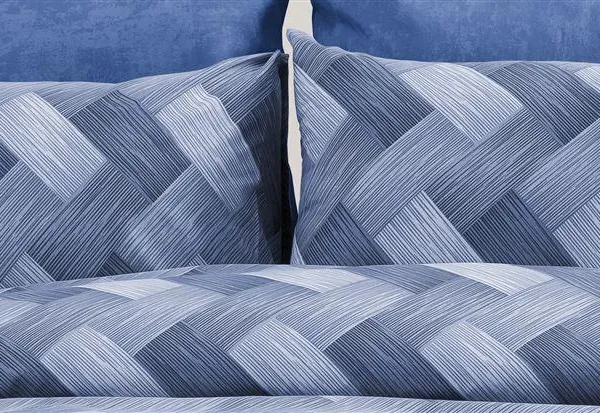Μαξιλαροθήκη Εμπριμέ Αλκμήνη 454 50X70 Blue 70/30 Cott/Pol