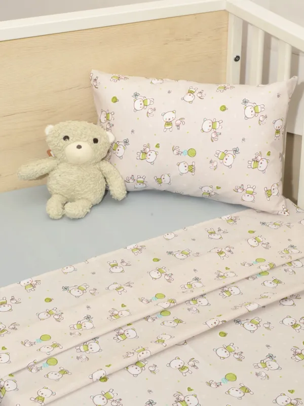 Σεντόνια Κούνιας 3 τεμ. 110x160cm 100% Βαμβάκι Design 213 Oliver Baby