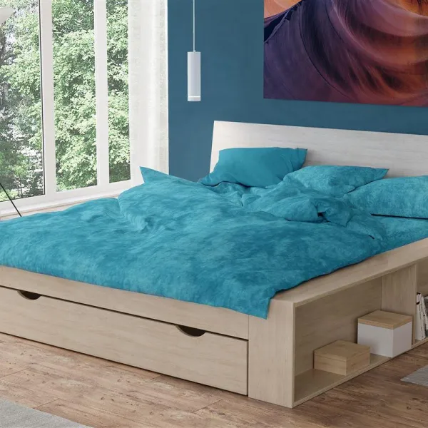 Σεντόνι 1 τεμ Premium Shadow 620 240X270 Turquoise 100% Cotton