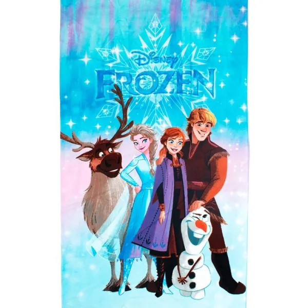 Πετσέτα Θαλάσσης Quick Dry Disney Home Frozen 551 70x140 Blue 100% Microfiber