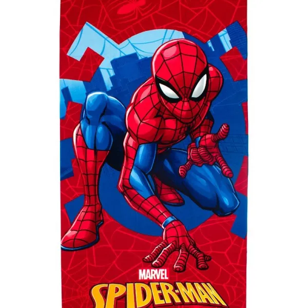Πετσέτα Θαλάσσης Quick Dry Marvel Spider-Man 531 70x140 Red 100% Microfiber