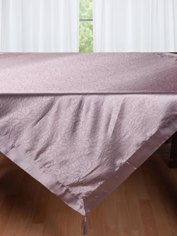 Σατέν τραπεζομάντηλο 2009 λουλούδι (130cm x 160cm) μώβ