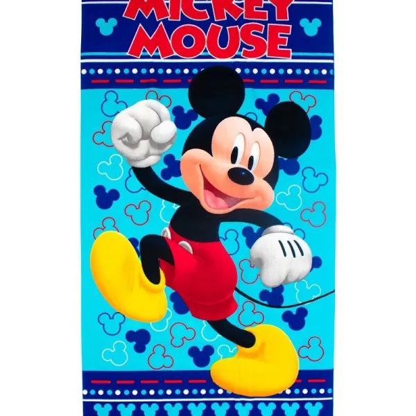 Πετσέτα Θαλάσσης Quick Dry Disney Home Mickey 541 70x140 Sky Blue 100% Microfiber