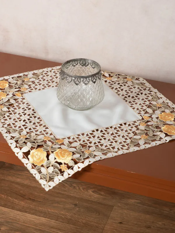 Σατέν κοφτό καρέ (60cm x 60cm) 081 κίτρινο