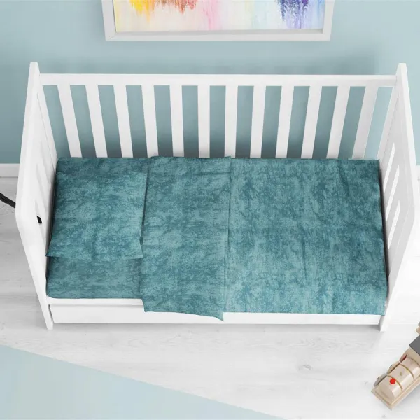 ΠΑΠΛΩΜΑΤΟΘΗΚΗ bebe Premium Shadow 616 120X160 Petrol 100% Cotton