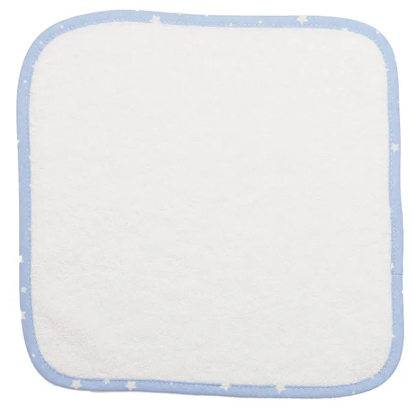 ΛΑΒΕΤΕΣ ΩΜΟΥ bebe  03 30Χ30 ΛΕΥΚΟ/ΣΙΕΛ Cotton 100%