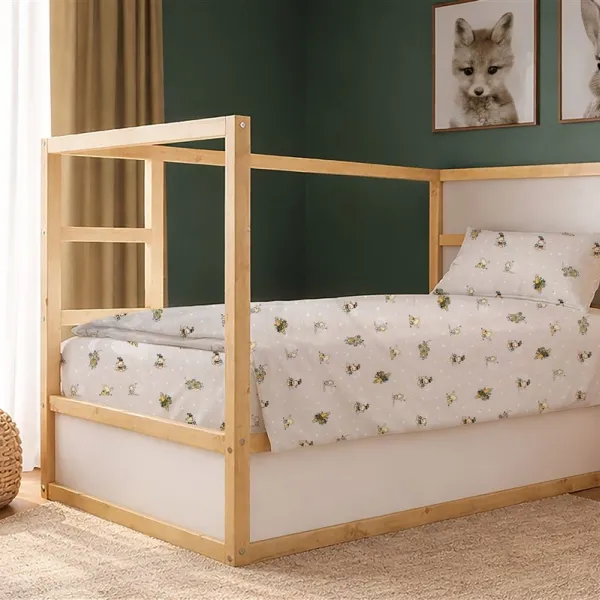 Σεντόνια Εμπριμέ Σετ 2 τεμ kids Bear's Playtime 592 160X240 Beige 100% Cotton