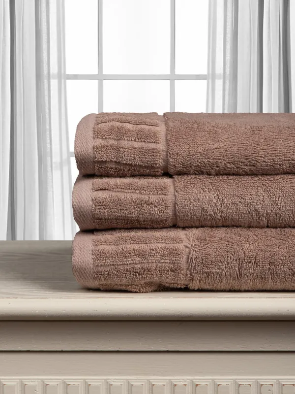 Προϊόν Βαμβακερή πετσέτα ΜΕΛΩΔΙΑ 600gsm (50cm x 100cm) light brown Εικόνα