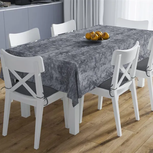 ΑΛΕΚΙΑΣΤΟ ΣΕΤ 2 τεμ (ΤΡΑΠ/ΛΟ 140X140 & ΤΡΑΒΕΡΣΑ 40X140) Panama Shadow Dark Grey 70/30 Cott/Pol