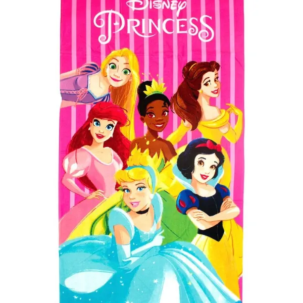 Πετσέτα Θαλάσσης Quick Dry Disney Home Princess 552 70x140 Fuchsia-Pink 100% Microfiber