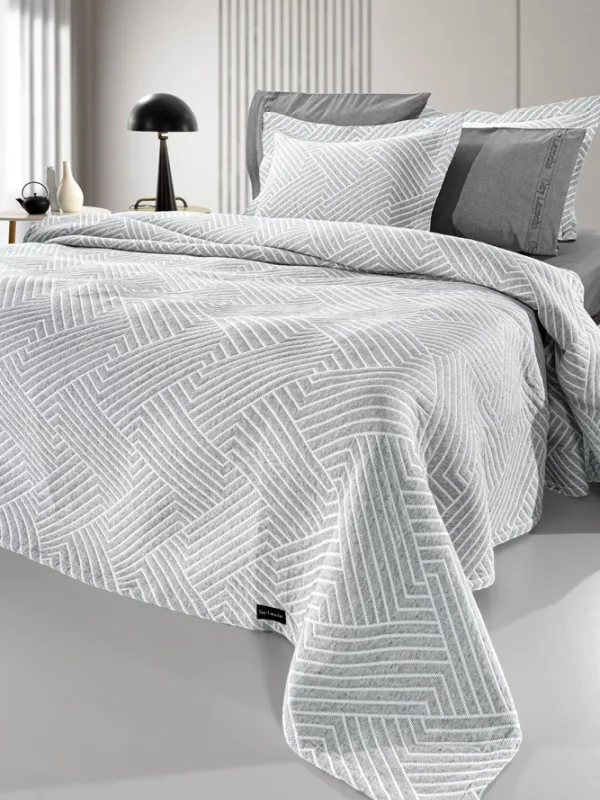 Προϊόν Κουβέρτα Lupo Grey - White  Εικόνα