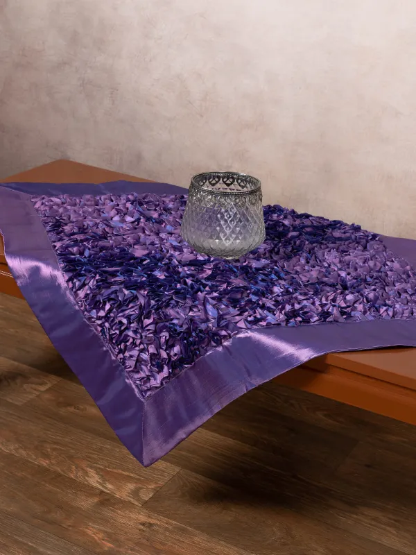 Σατέν καρέ 6134 (85cm x 85cm) μωβ