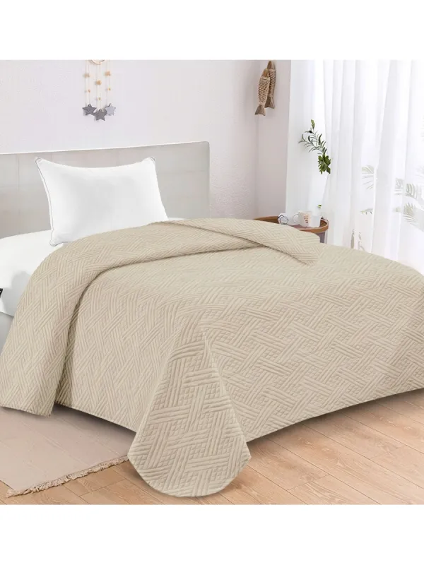 Προϊόν ΚΟΥΒΕΡΛΙ MICROFIBER ΥΠΕΡΔΙΠΛΟ 220X240 ADAM HOME GLORIA CREAM Εικόνα