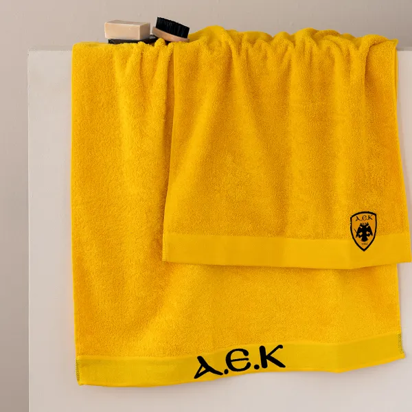 Πετσέτα AEK 1924 100% Βαμβάκι 500gr/m² 50x100 cm