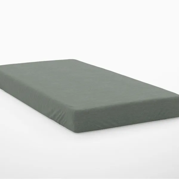 Σεντόνι Με Λάστιχο 1 τεμ. Exotic Line 120X200+30 Olive 100% Cotton