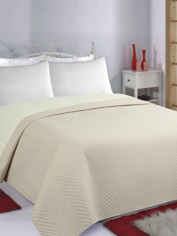 Προϊόν ΚΟΥΒΕΡΛΙ σετ (170cm x 220cm) BONES beige/ivory Εικόνα