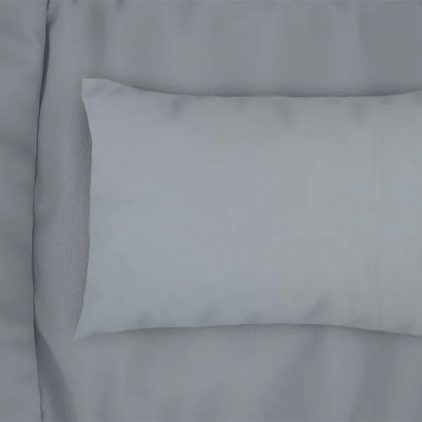 Μαξιλαροθήκη bebe Solid 505 35X45 Light Blue-Grey 100% Cotton