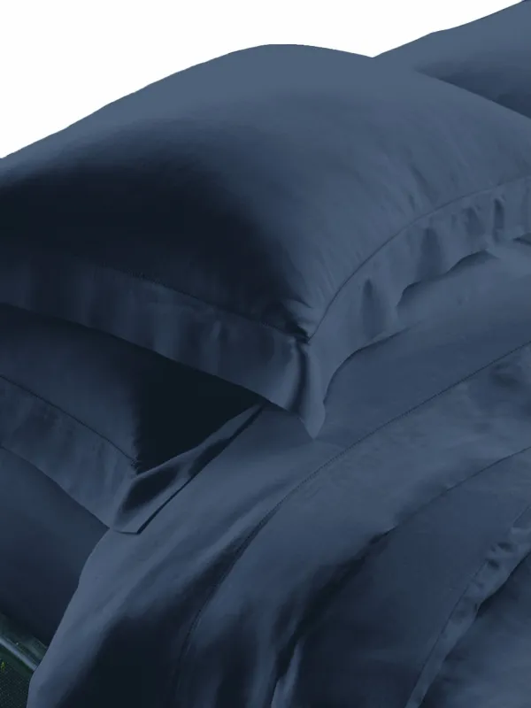 ΣΕΤ ΣΕΝΤΟΝΙΑ  ΥΠΕΡΔΙΠΛΑ  AZUR NEW BLACK11  2*240X270CM 2*50X70CM 100% COTTON SATIN 230TC