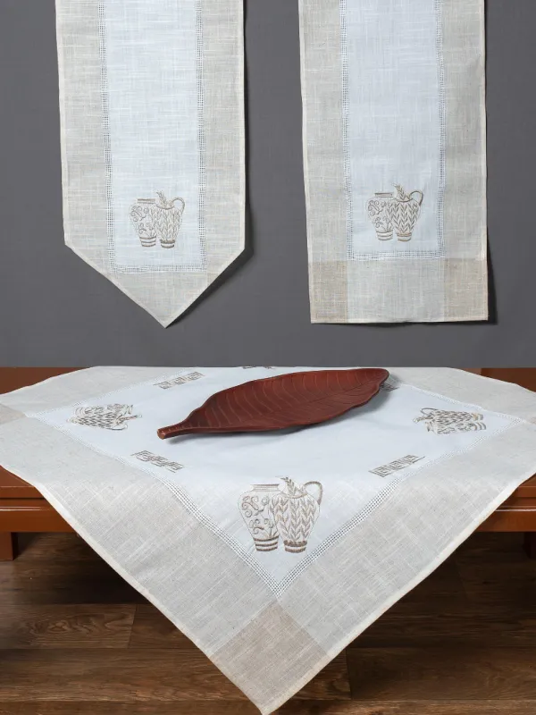 Τραπεζοκαρέ 3741 (135cm x 135cm) ivory